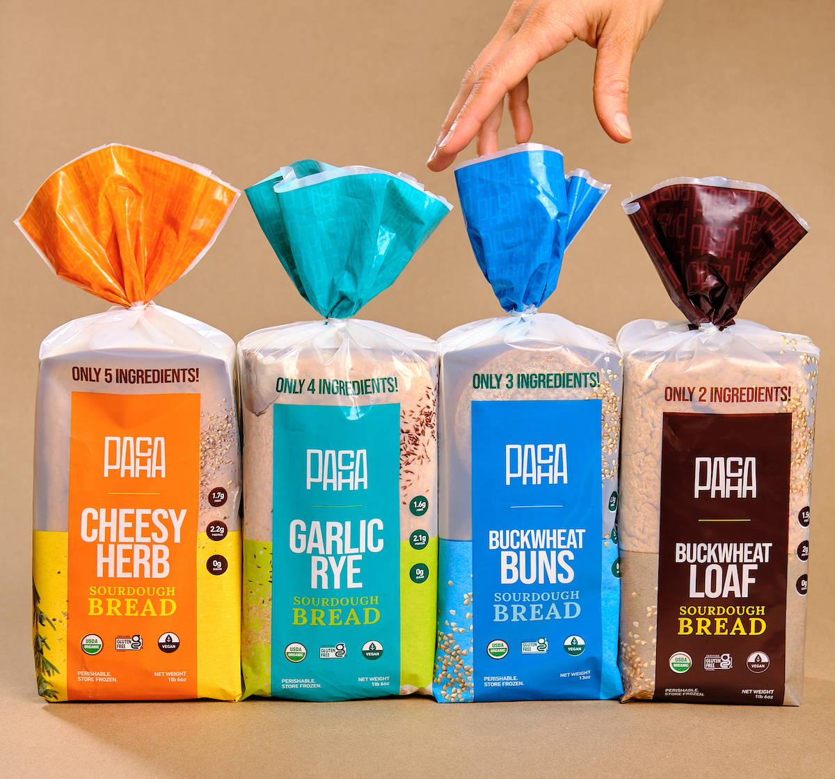 Pacha Sprouted, glutenfree, paleo, buckwheat breads